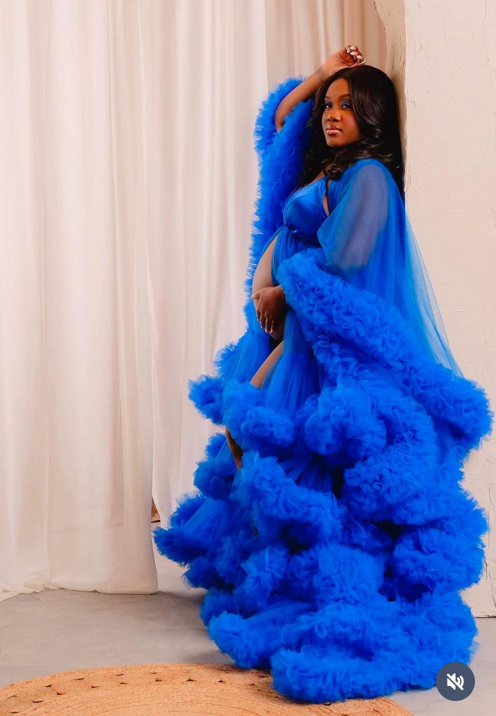 Maternity Dress for Photo Shoot, Tulle Maternity Gown, Baby Shower Photoshoot Dress, Boho Maternity Gown, Wedding Guest Dress, Gift for Her