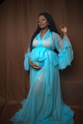 Maternity Dress for Photo Shoot, Tulle Maternity Gown, Baby Shower Photoshoot Dress, Boho Maternity Gown, Wedding Guest Dress, Gift for Her