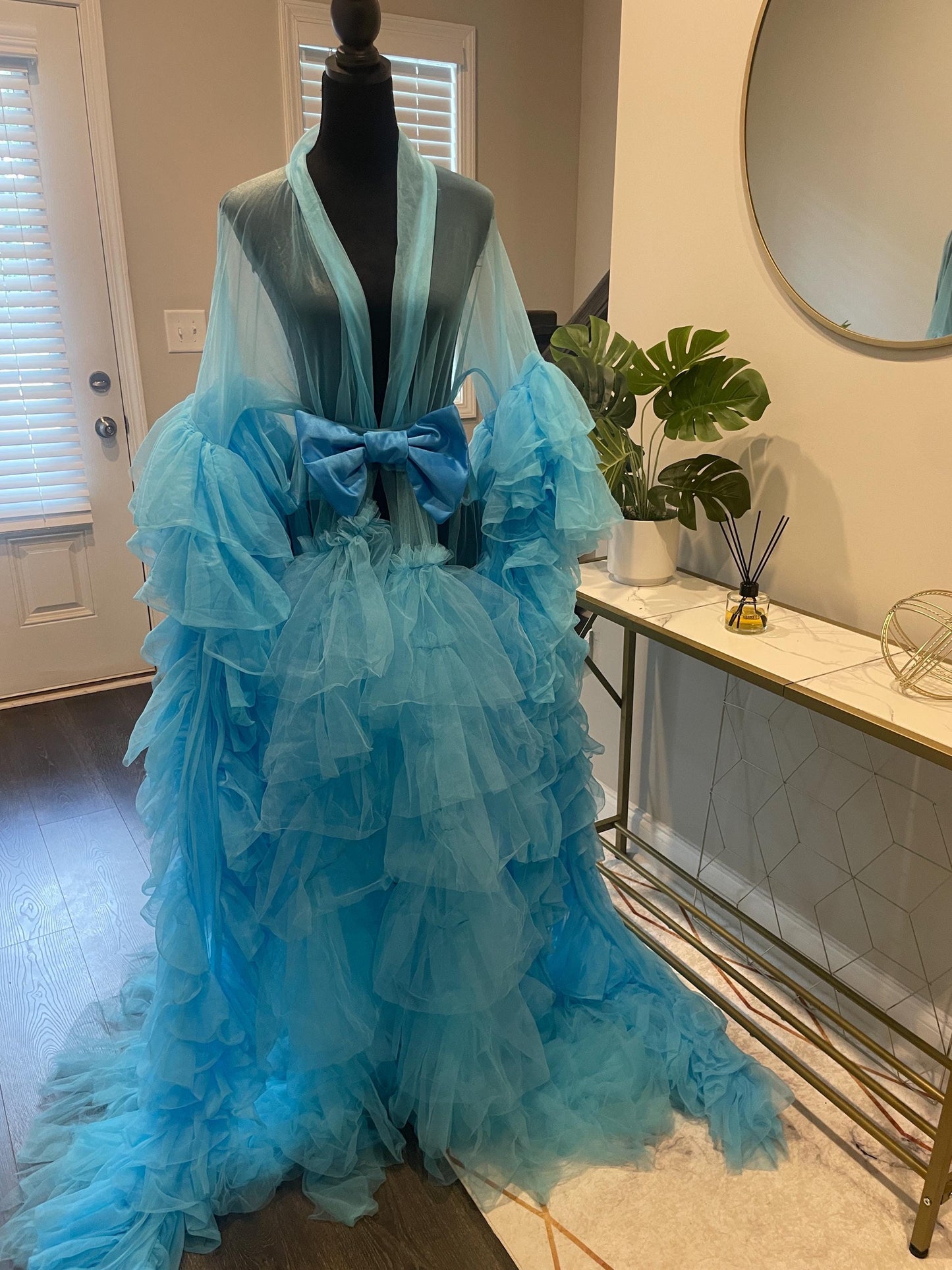 Maternity Dress for Photo Shoot, Tulle Maternity Gown, Baby Shower Photoshoot Dress, Boho Maternity Gown, Wedding Guest Dress, Gift for Her