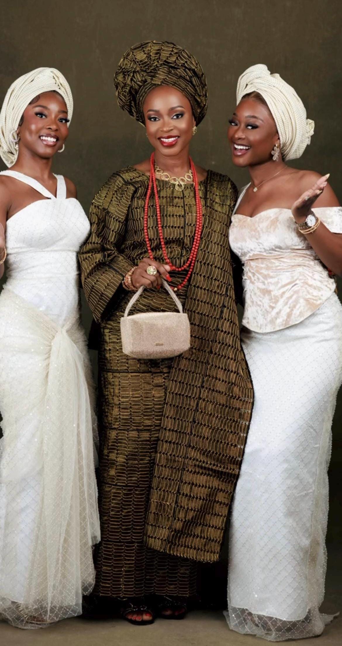 Classic Asooke iro and buba, Mother of the bride and groom outfits, 40th birthday attire, Asooke for women, Nigerian wedding suit. ASOOKE