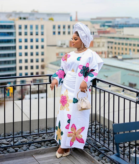 Classic Asooke iro and buba, Mother of the bride and groom outfits, 40th birthday attire, Asooke for women, Nigerian wedding suit. ASOOKE