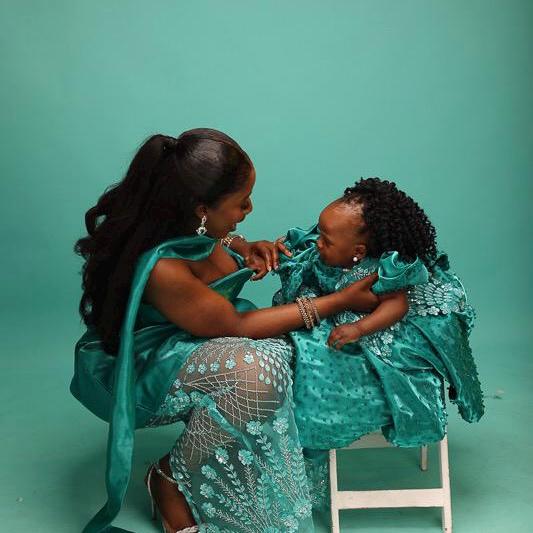 Matching Dresses Mom and Daughter - liquid organza - Wedding gest dresses for special occasion - Birthday Photo shoot outfit, Mommy & me
