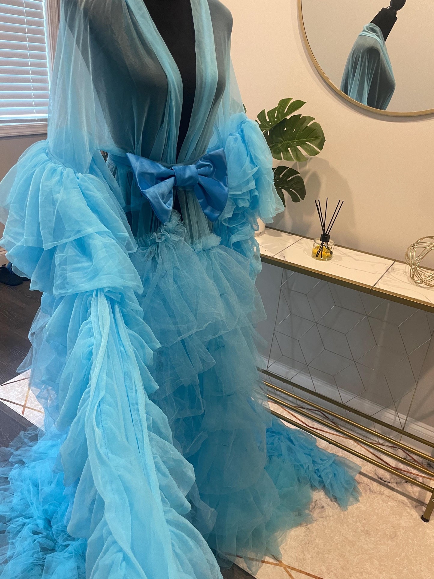 Maternity Dress for Photo Shoot, Tulle Maternity Gown, Baby Shower Photoshoot Dress, Boho Maternity Gown, Wedding Guest Dress, Gift for Her
