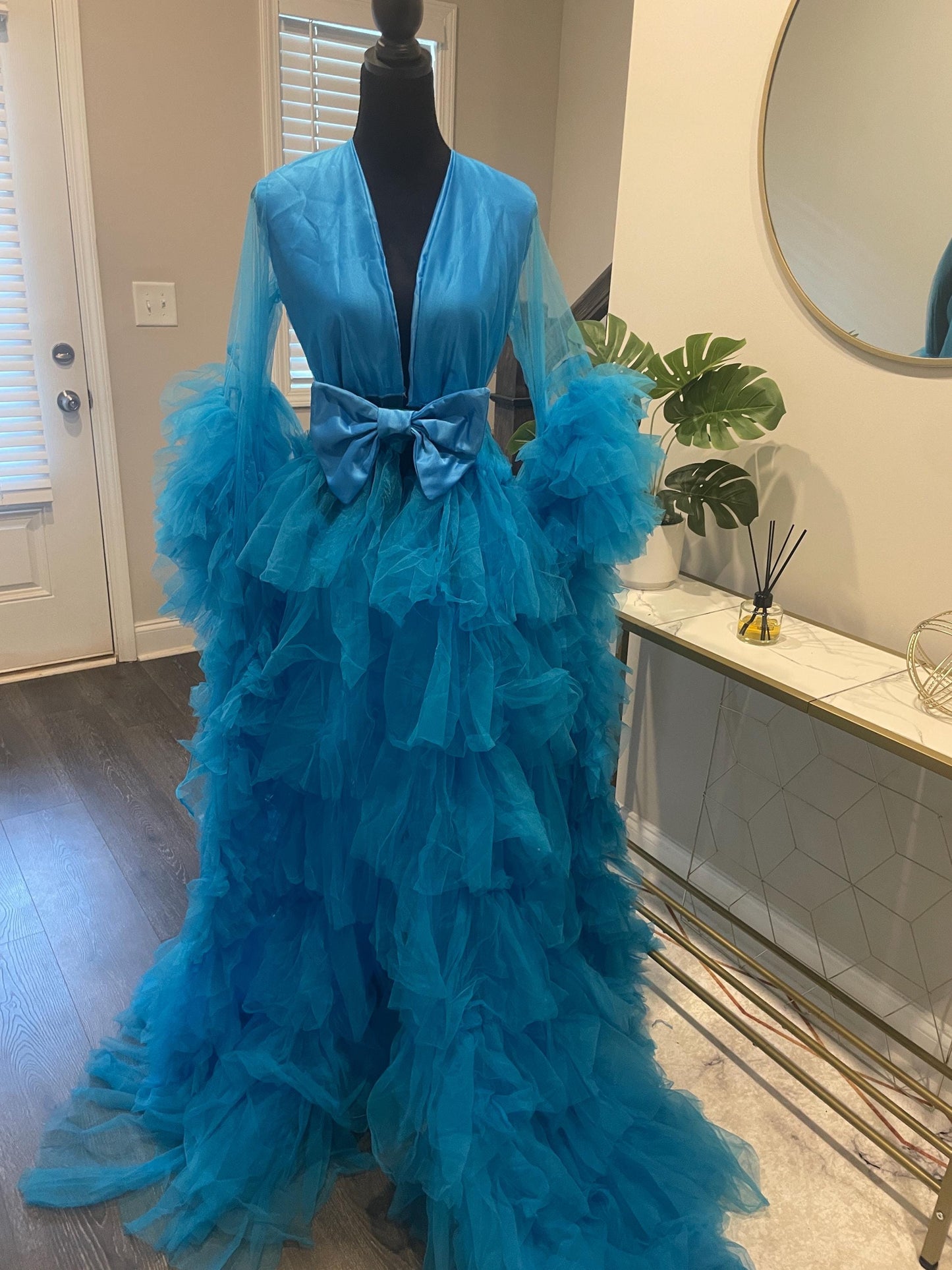 Maternity Dress for Photo Shoot, Tulle Maternity Gown, Baby Shower Photoshoot Dress, Boho Maternity Gown, Wedding Guest Dress, Gift for Her