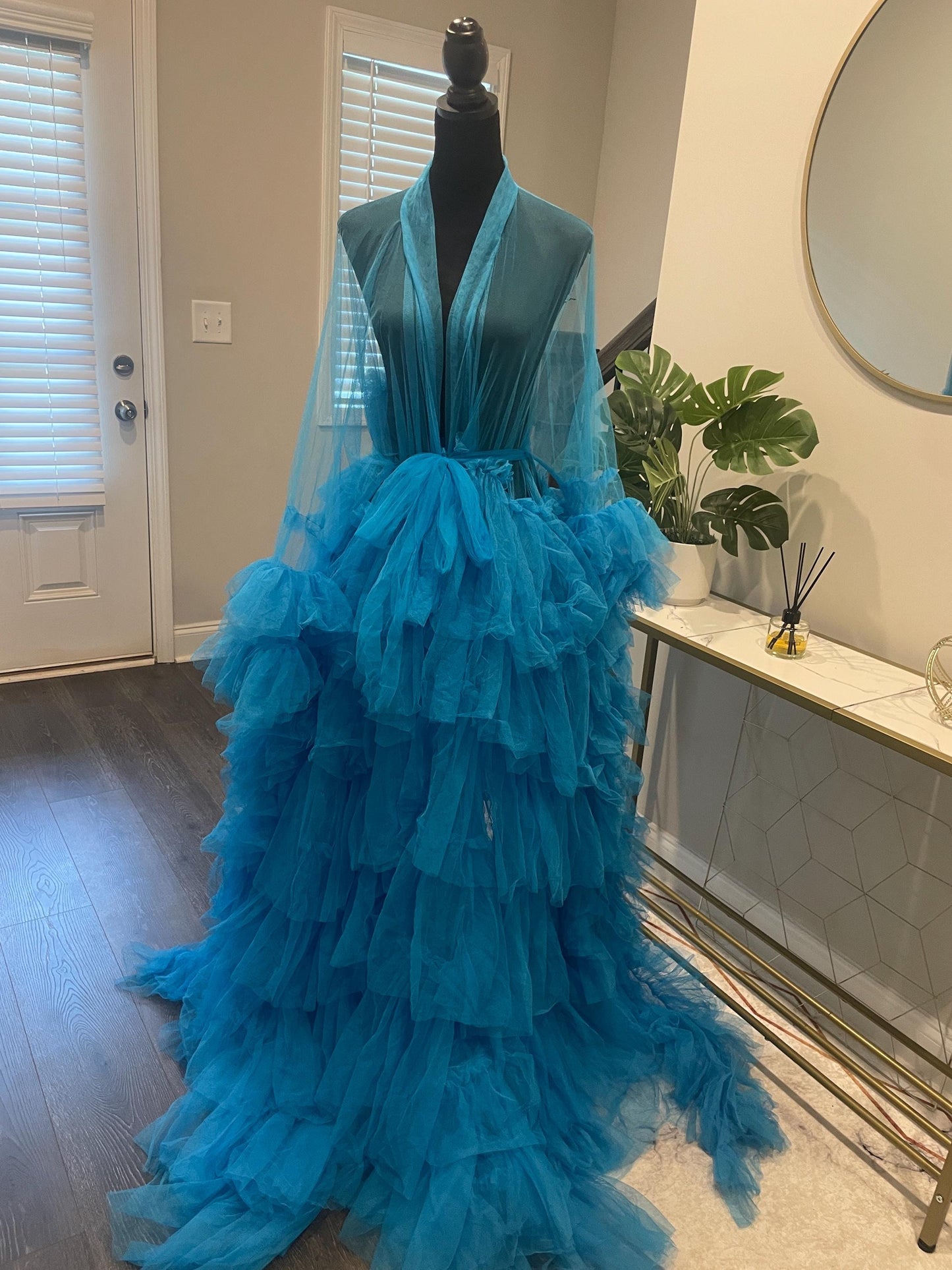 Maternity Dress for Photo Shoot, Tulle Maternity Gown, Baby Shower Photoshoot Dress, Boho Maternity Gown, Wedding Guest Dress, Gift for Her