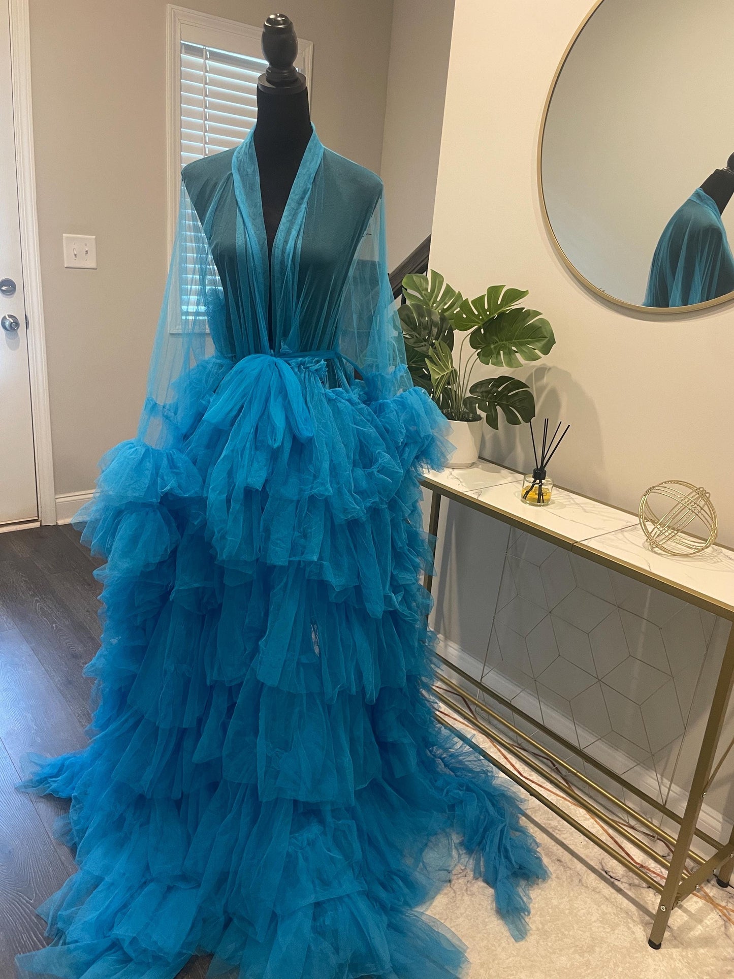 Maternity Dress for Photo Shoot, Tulle Maternity Gown, Baby Shower Photoshoot Dress, Boho Maternity Gown, Wedding Guest Dress, Gift for Her