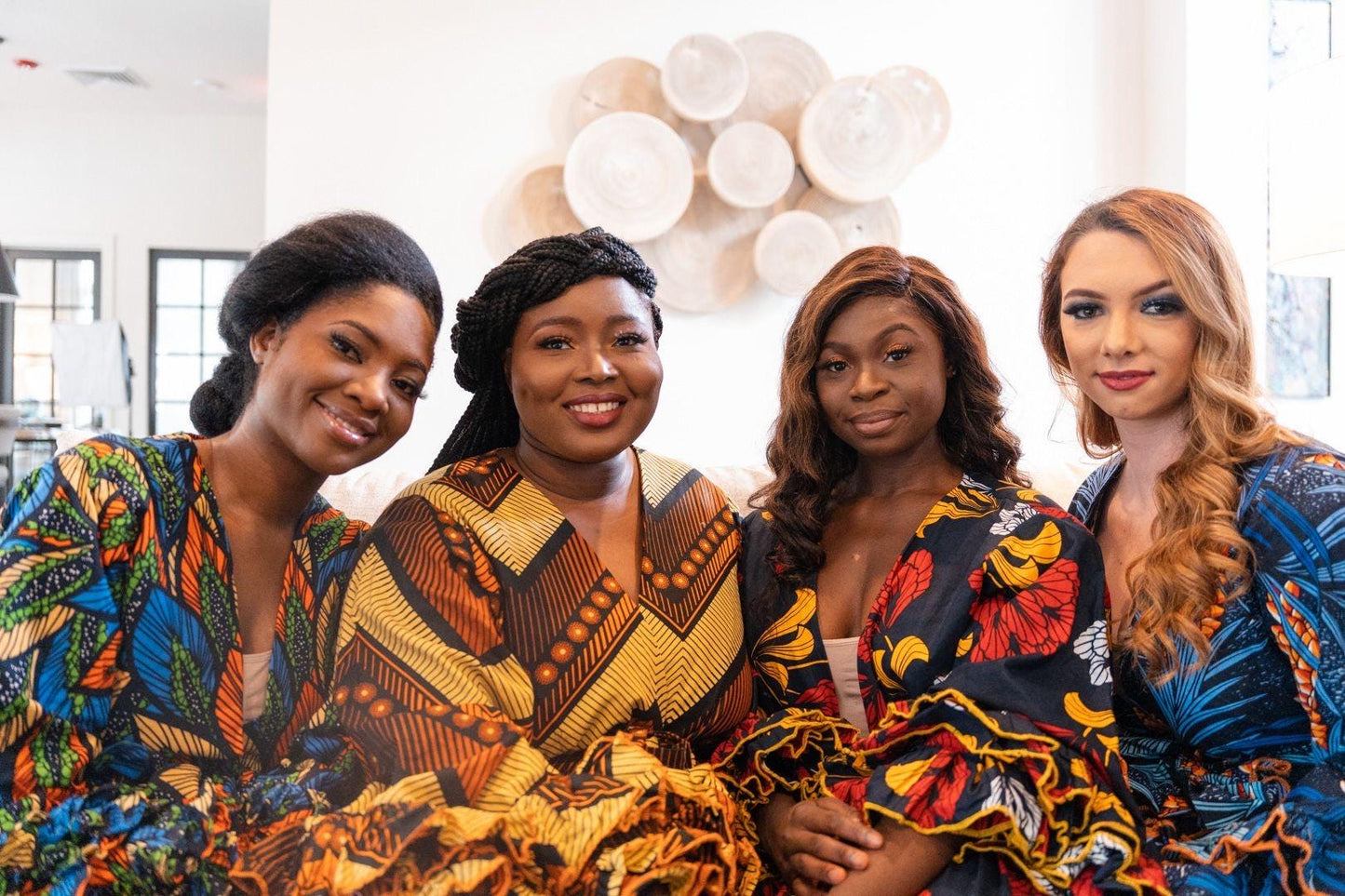 African Print Floral Mixed Print Dress, Knee Length Dress, Ankara Wedding Dress, Ankara Prom Dress, Elegant Traditional African Dress