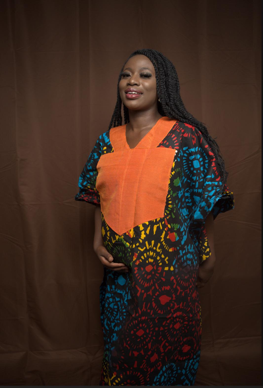 Adire bubu dress|Silk adire| kaftan| african dress| Tie&dye| African bubu dress| Handmade dress| Nigerian dress| cotton Boubou- One size