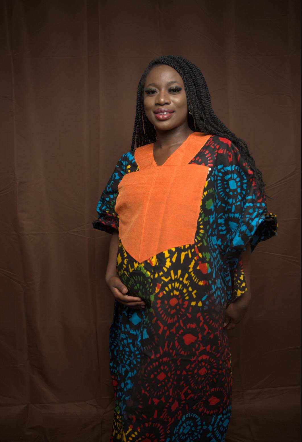 Adire bubu dress|Silk adire| kaftan| african dress| Tie&dye| African bubu dress| Handmade dress| Nigerian dress| cotton Boubou- One size