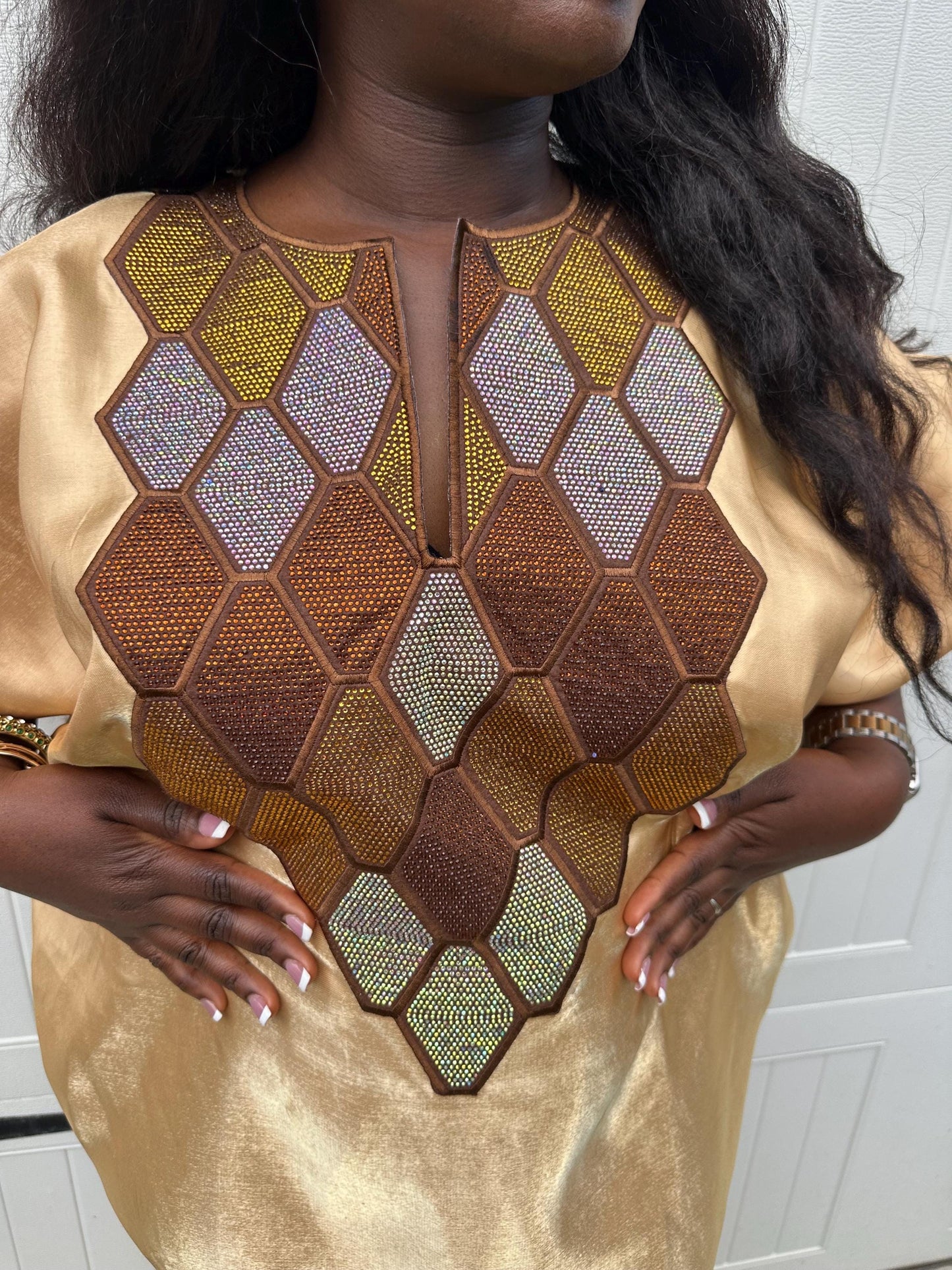 Classic African Bubu, GOLD Boubou,African boubou gown, Nigerian kaftan outfit,motherland style| African print dress | Party wear| danshiki