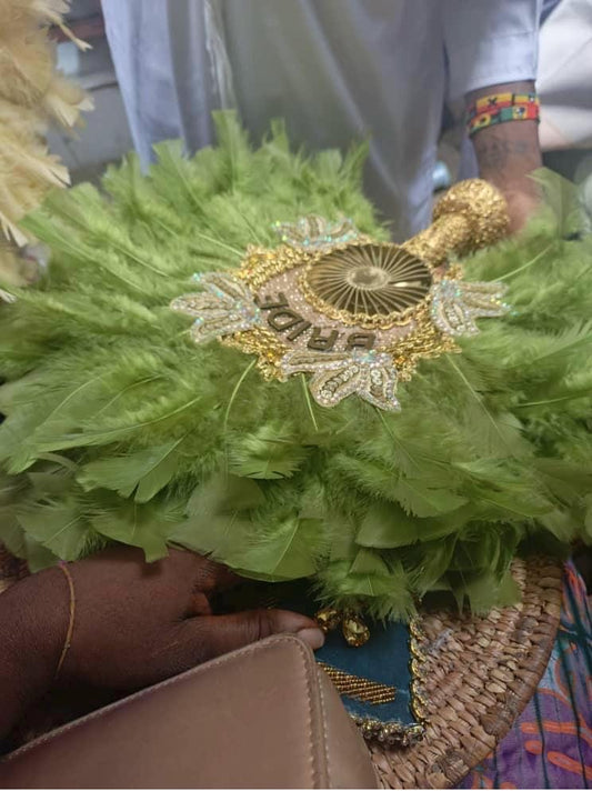 African aso ebi fan, Brides Hand fan, Traditional Wedding Brides Hand Fan, Wedding Feather Hand Fan, Nigerian Wedding Bridal Hand Fan