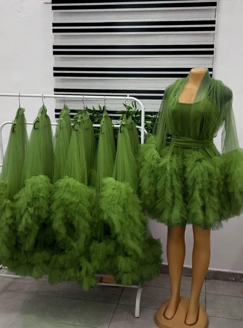 Bridesmaid robe, colored Wedding robe Wedding dress Wedding slip on lingerie Tulle robe for wedding Bridesmaid robe Pyjamas Robe