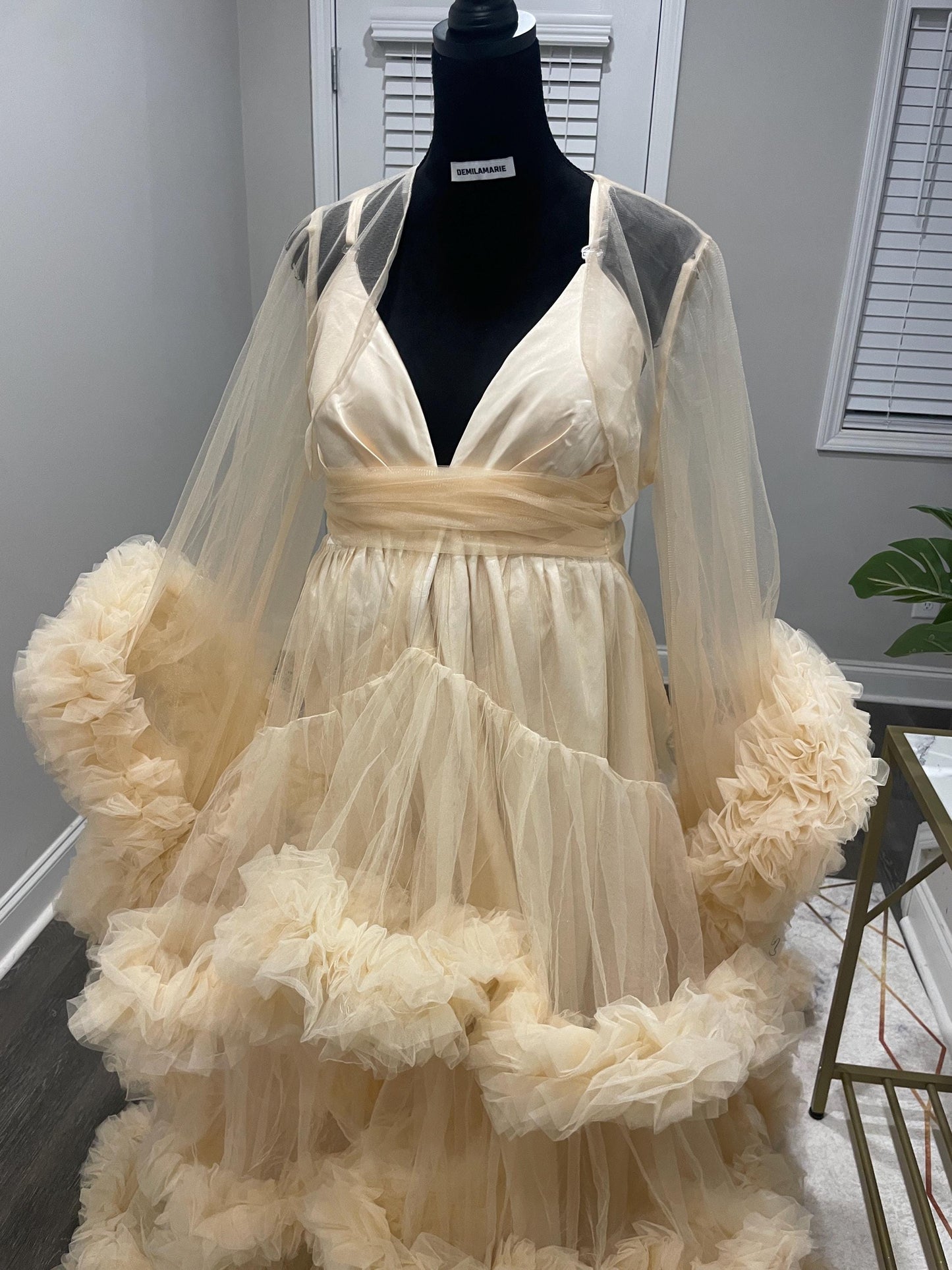 Maternity Dress for Photo Shoot, Tulle Maternity Gown, Baby Shower Photoshoot Dress, Boho Maternity Gown, Wedding Guest Dress, Gift for Her
