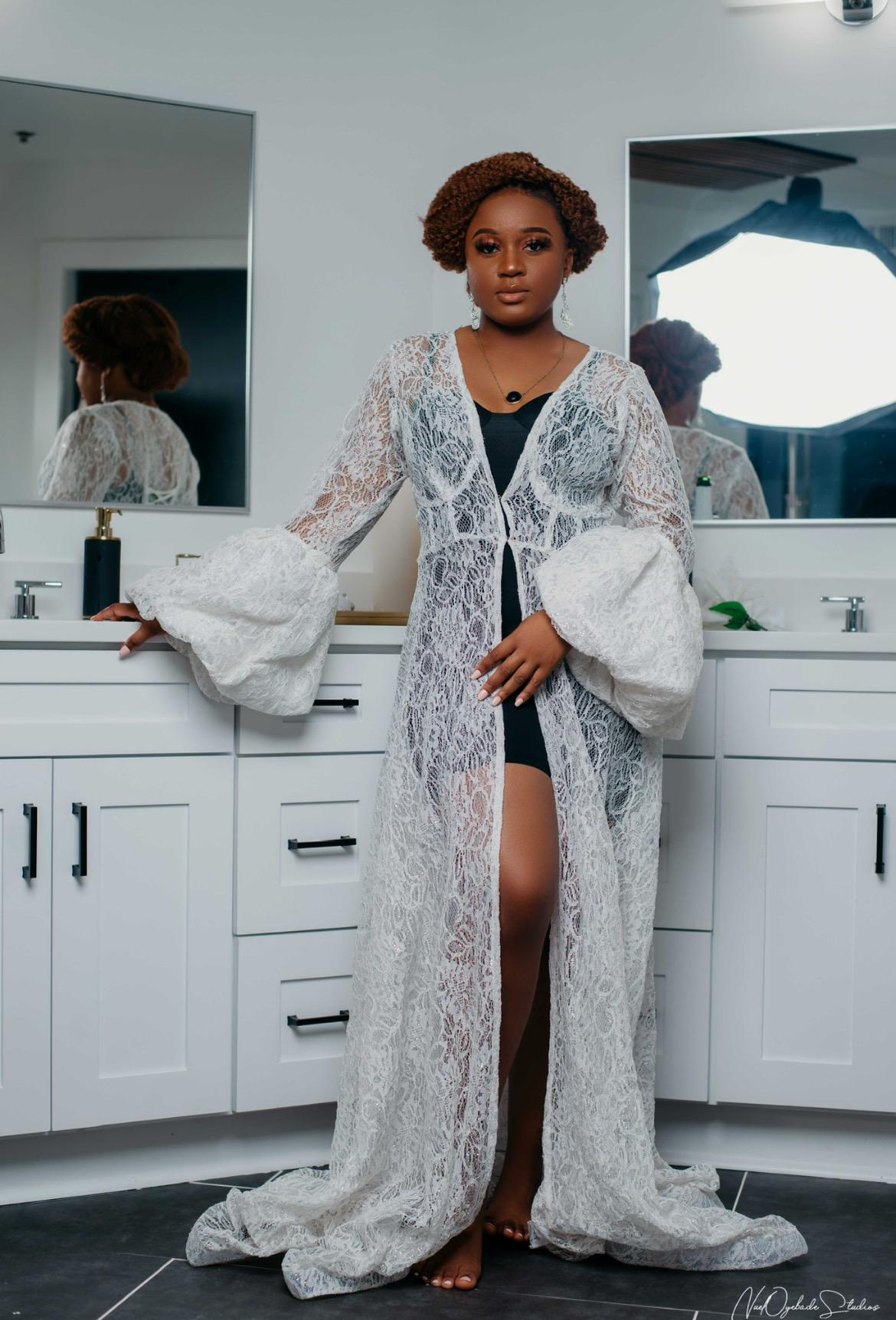 Bridal Robe, Wedding Robes, Short Tulle Robe, Wedding Day Robe,Gift for Bride to be,Bridal morning robe, Gift for her, 2025 bride 2026 bride