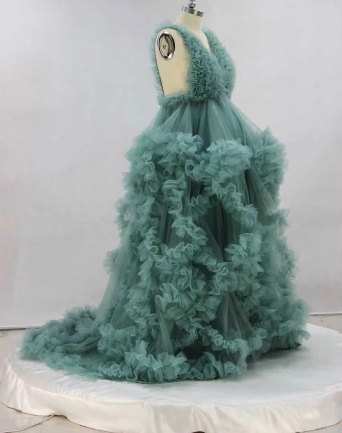Maternity Dress for Photo Shoot, Tulle Maternity Gown, Baby Shower Photoshoot Dress, Boho Maternity Gown, Wedding Guest Dress, Gift for Her