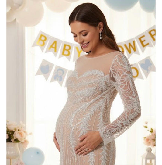 Baby Shower Dress, Custom maternity dress, Maternity Ball dress, Ocassion dress for pregnancy,Gift for Mother to be, senior photo props