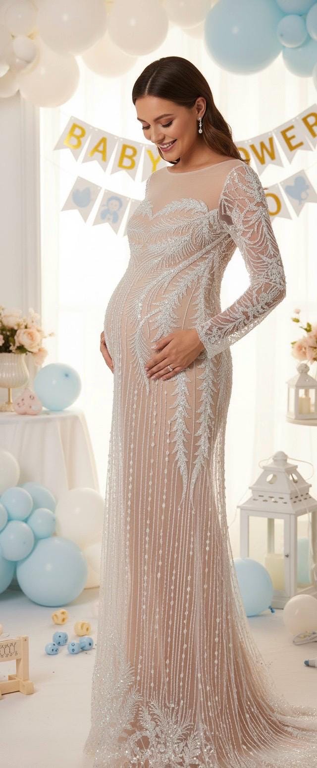 Baby Shower Dress, Custom maternity dress, Maternity Ball dress, Ocassion dress for pregnancy,Gift for Mother to be, senior photo props