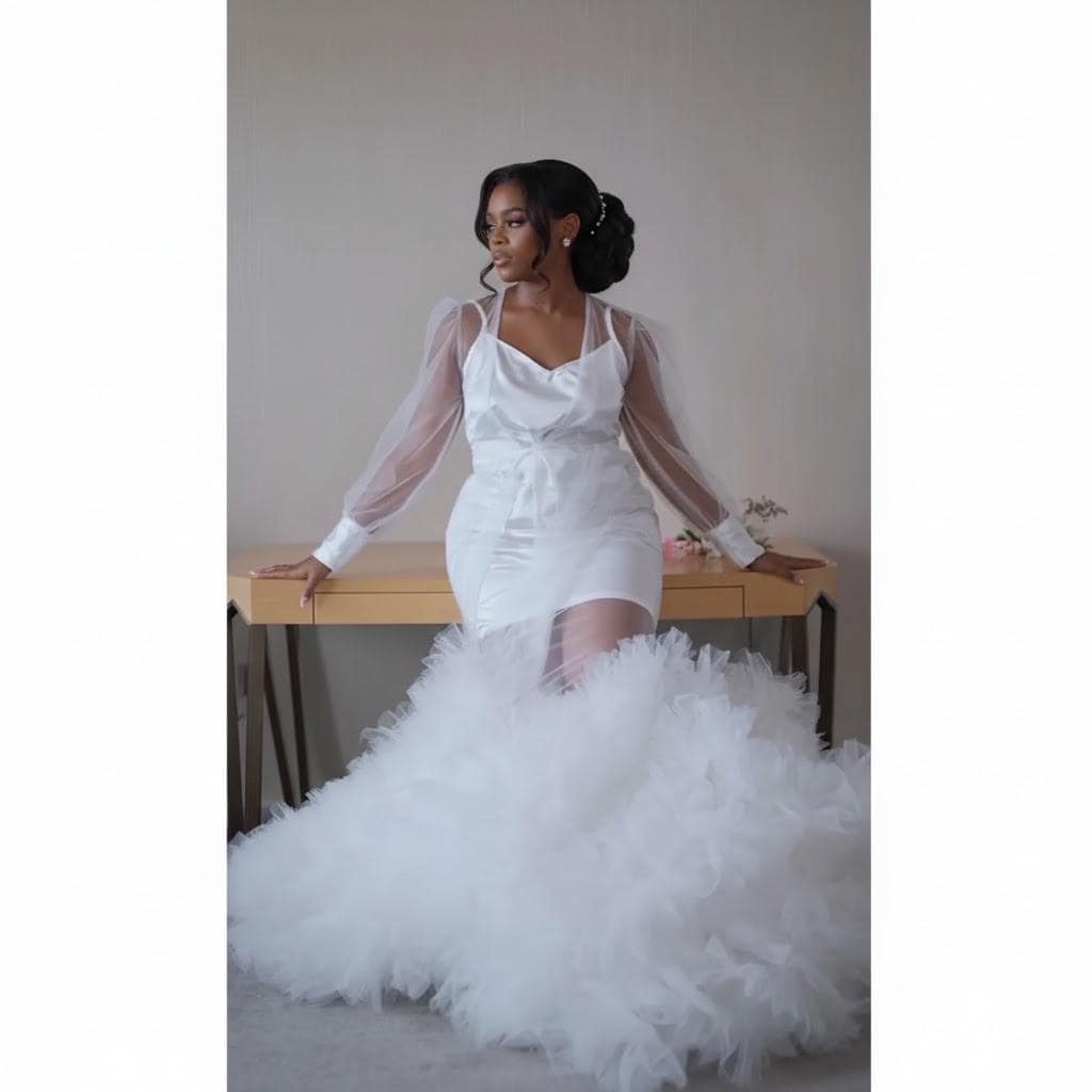 Bridal Robe, Wedding Robes, Pearl slip dress, Wedding Day Robe,Gift for Bride to be,Bridal morning robe, Gift for her, 2025 bride 2026 bride